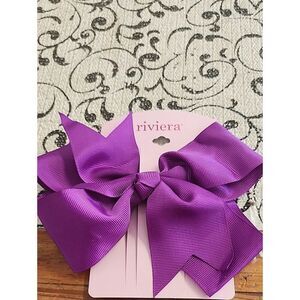 Riviera Vibrant Violet Grosgrain Bow